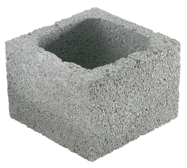 Elément de pilier à enduire gris l.37 x P.37 x H.20 cm