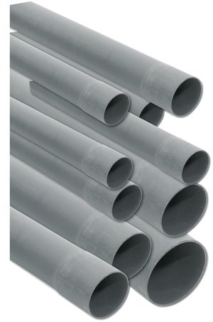 Tuyau De Vidange Flexible Pour Climatiseur - 60 Cm, Diamètre 25 Mm, Plastique Gris Robuste