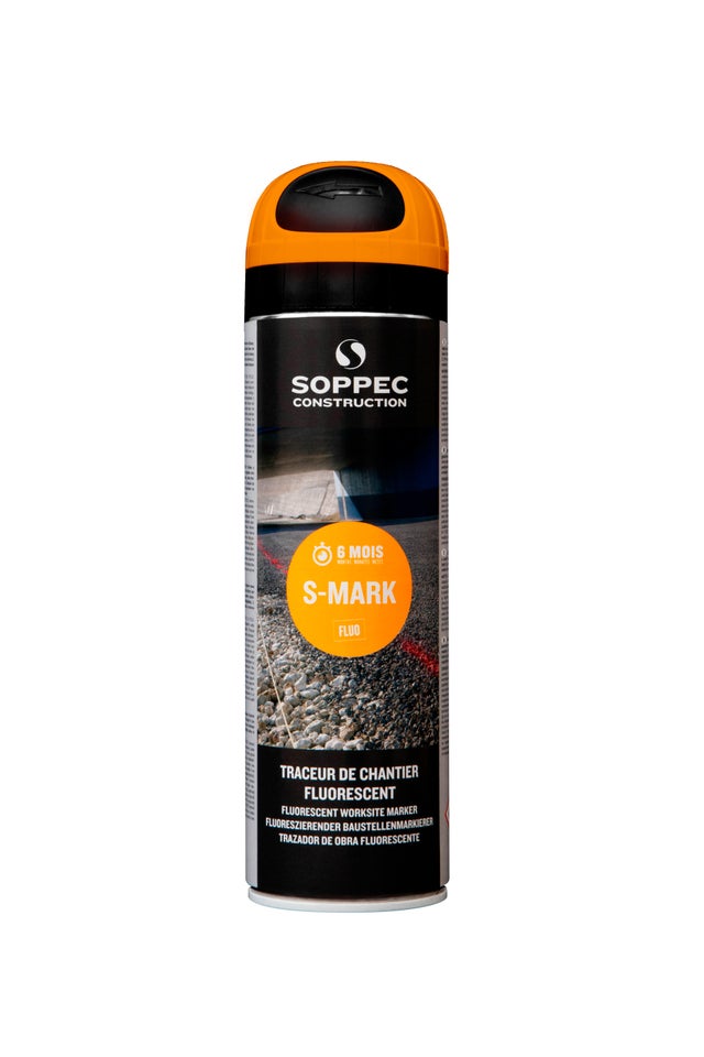 Traceur de chantier orange 500 ml Soppec - TECHNIMA