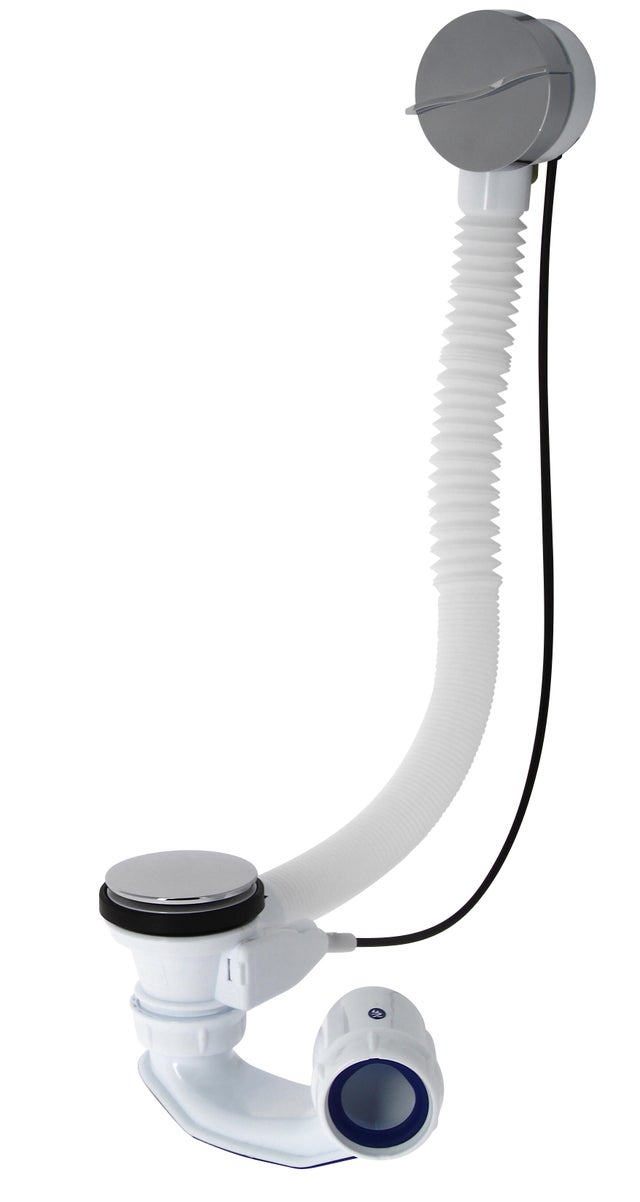 Vidage complet pour baignoire à câble Long.650 mm NF - NICOLL