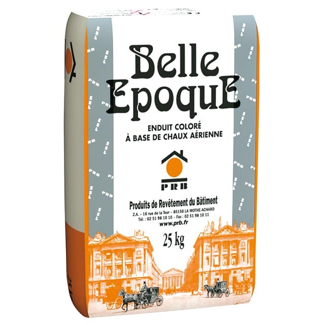 PRB BELLE EPOQUE FINITION GM - Enduit de parement décoratif à la chaux Guérande - 25 kg 