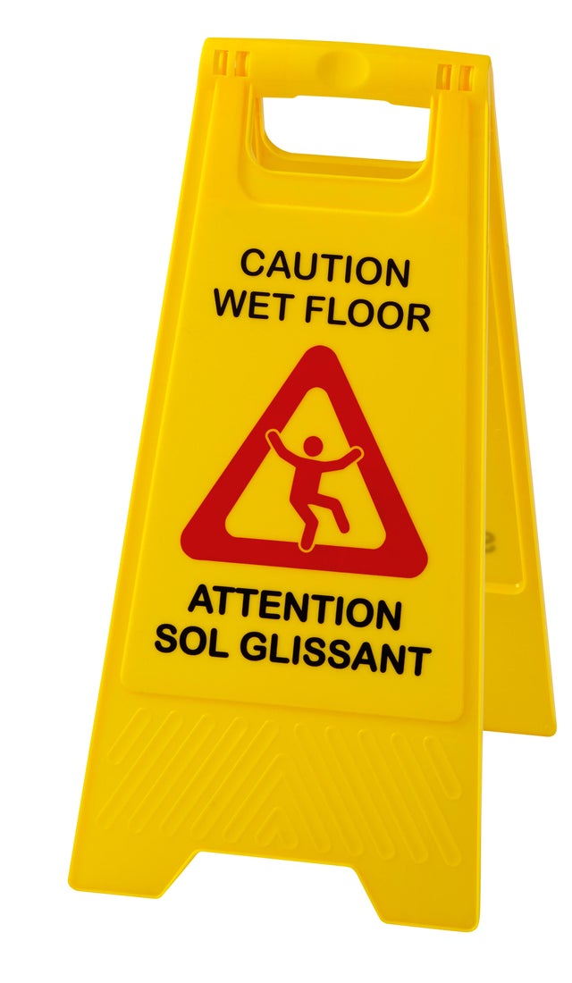 Panneau sol glissant