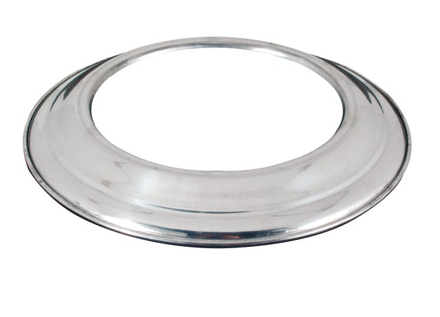 Rosace chromée en inox Diam.125 mm