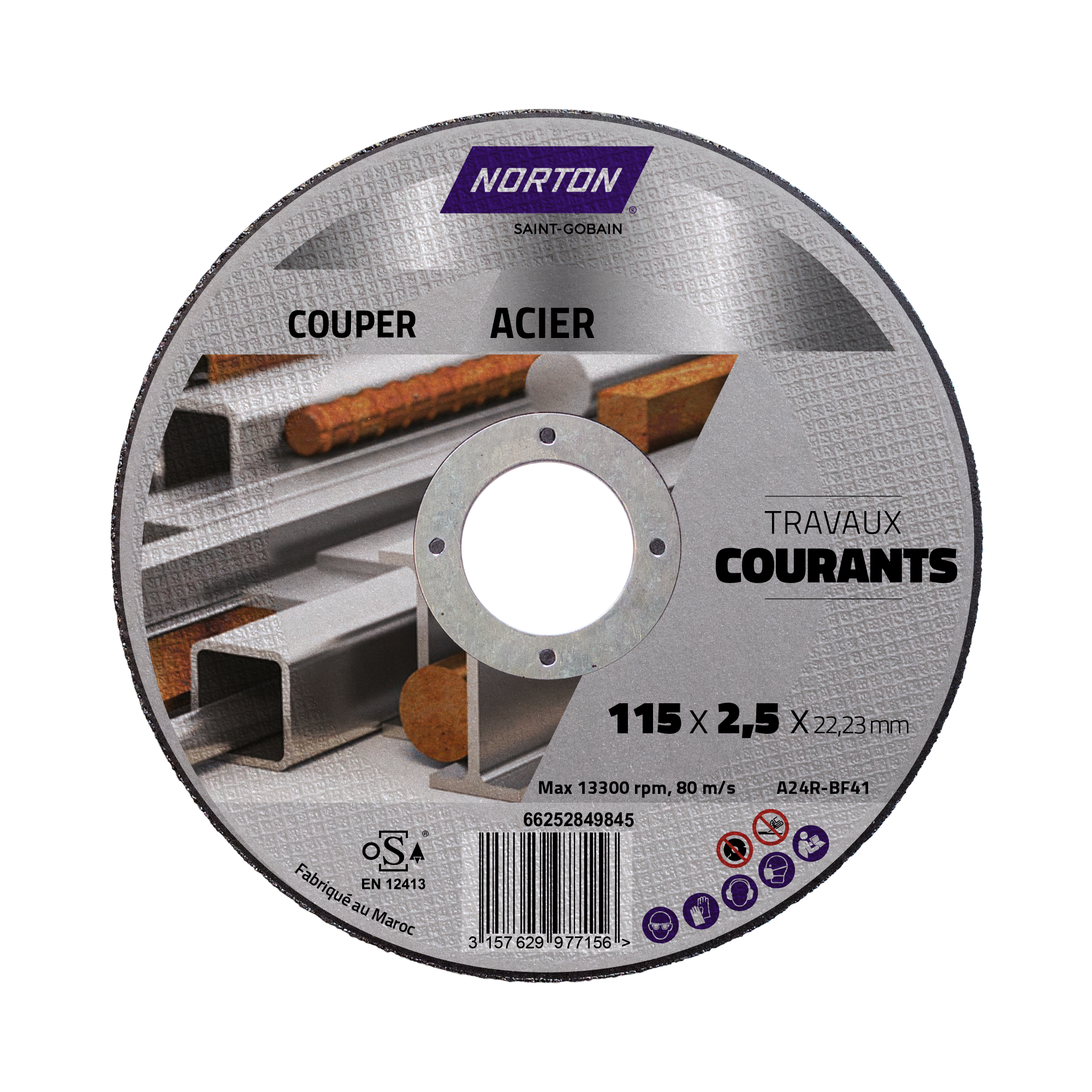 Disque Diamant Norton 125 Mm Pour Carrelage Céramique – Neuf
