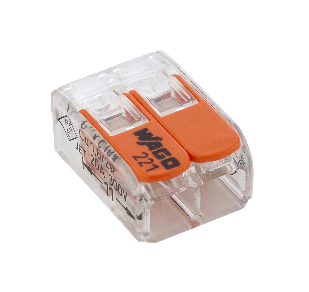 Borne de connexion S221 2 entrées lot de 10  - WAGO - 2