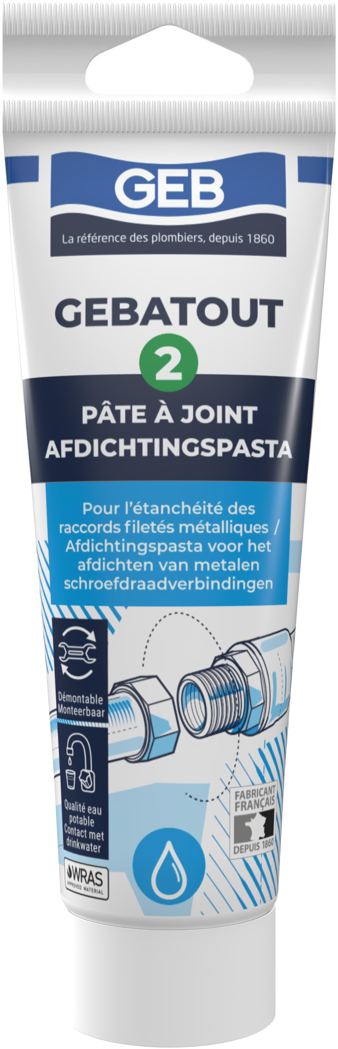 Pâte à joint 125 ml Gebatout 2 - GEB - 2