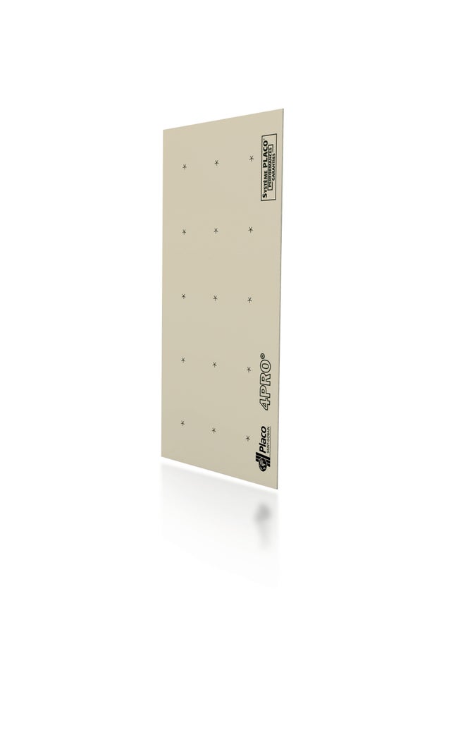 Plaque de plâtre BA13 4 bords amincis NF H.250 x l.120 cm - PLACOPLATRE