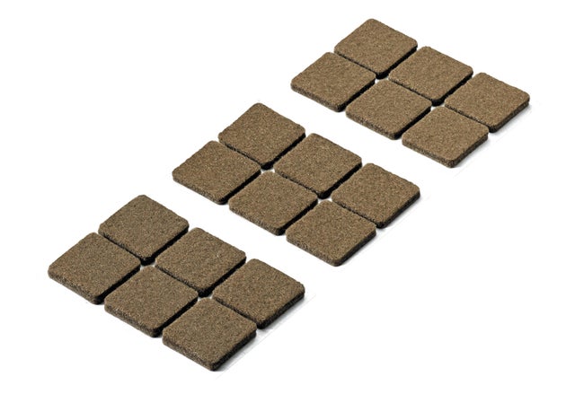 Patins feutre adhésif carrés 28 x 28 mm 18 pièces - HETTICH