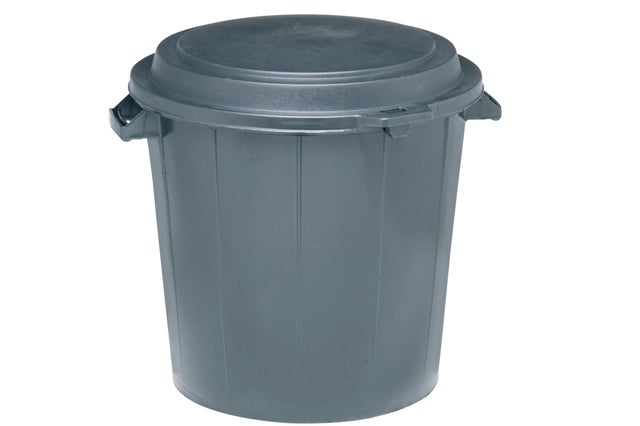 Poubelle immeuble 80 L avec couvercle