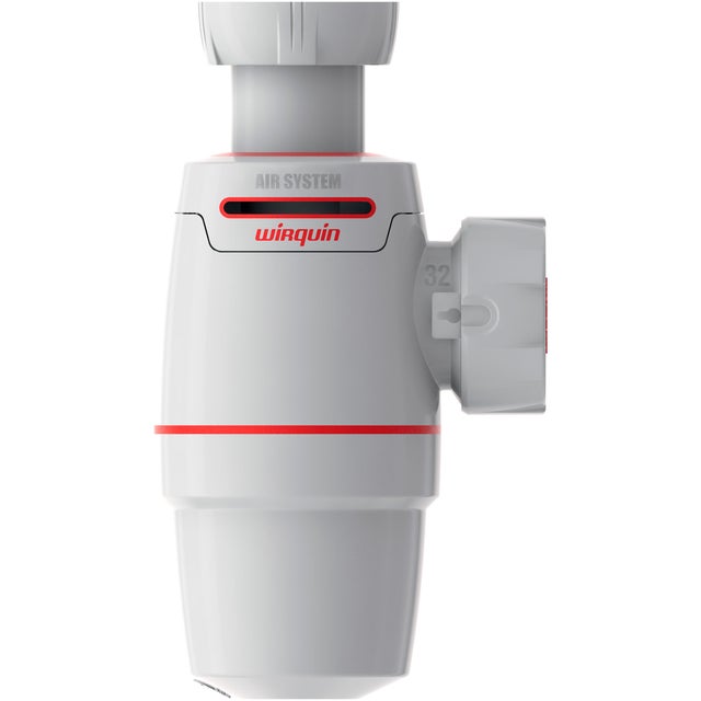 Siphon pour lavabo Diam.32 mm réglable en hauteur blanc NF - WIRQUIN Néo Air