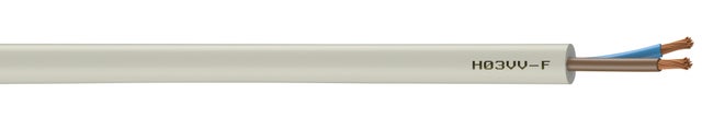 Câble électrique HO3VVF 2x0,75 mm² 10 m - NEXANS