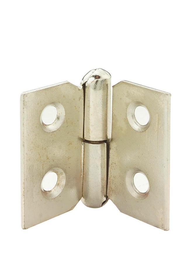 Paumelle acier nickele gauche 40 x 50 mm - CHAINEY