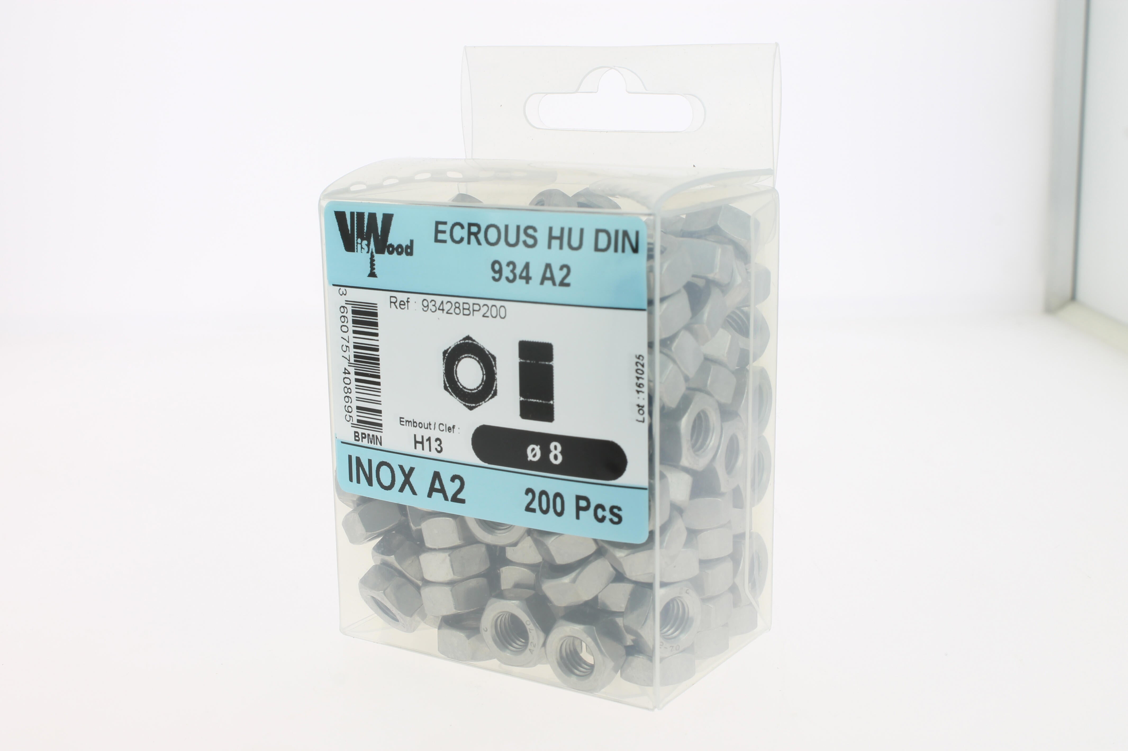 Vis bois inox A2 Diam. 6 x 140 mm Boîte de 50 - VISWOOD Vis bois inox A2 Diam. 6 x 140 mm Boîte de 50 - VISWOOD