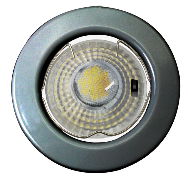 Spots LED encastrables gris lot de 5 - SLID