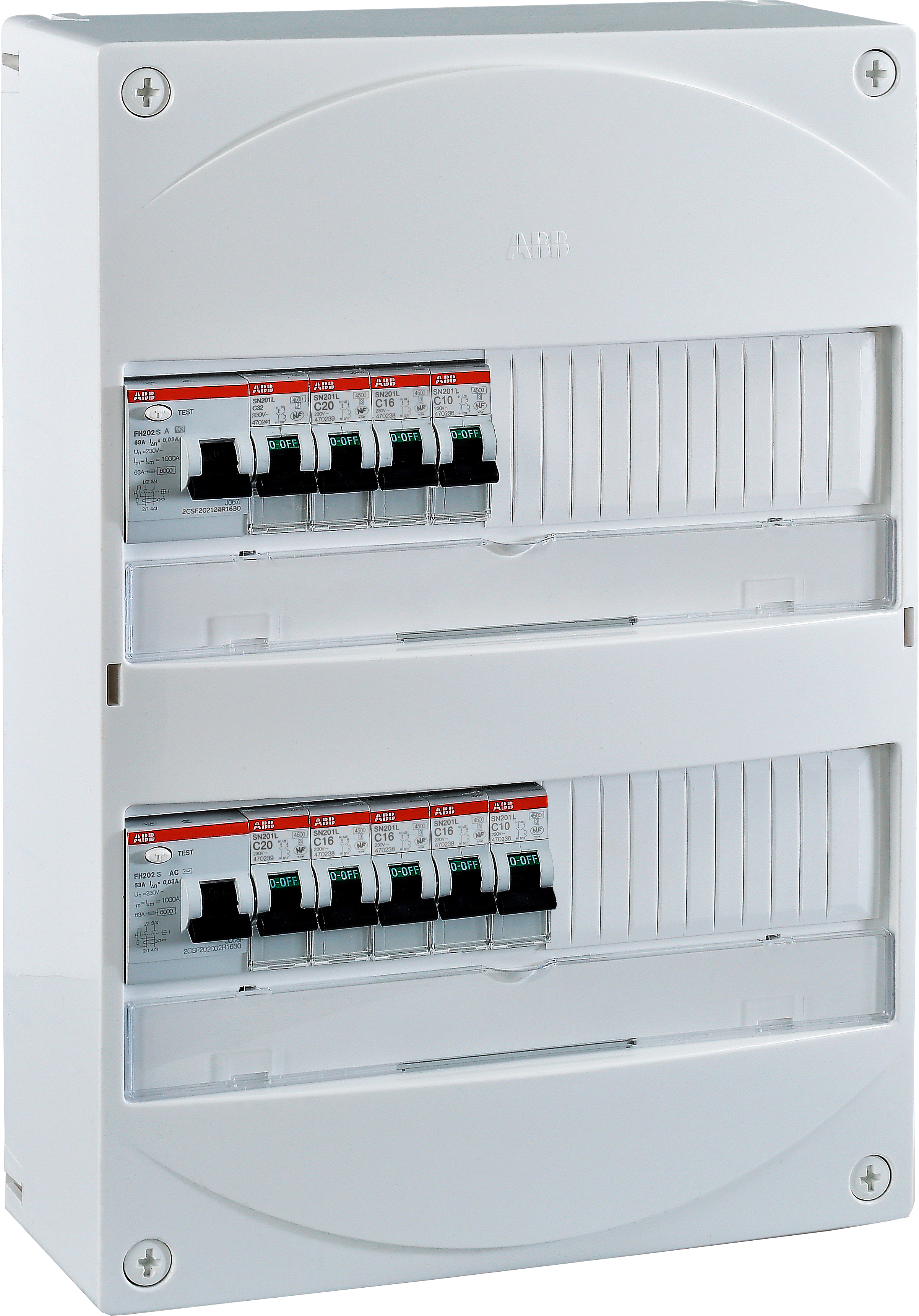 Tableau Electrique 2 Rangees
