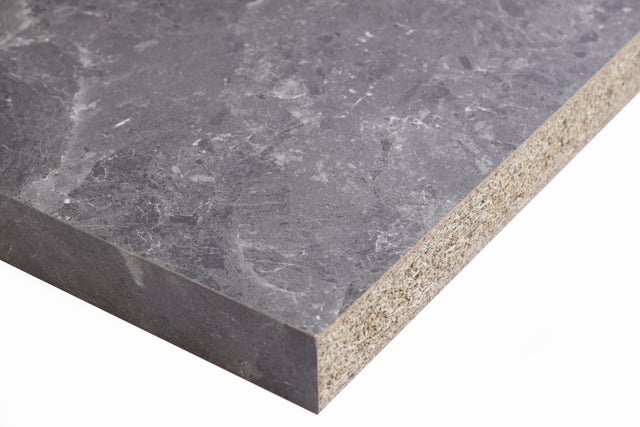 Plan de travail stratifié Black/Rovere L.3040 x P.630 x ép.39 mm hydrofuge