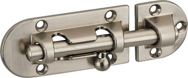 Targette pêne rond nickel satin - THIRARD