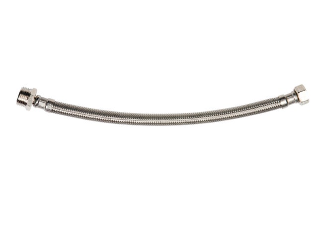 Flexible inox sanitaire DN8 Mâle / Femelle 12 x 17 (3/8