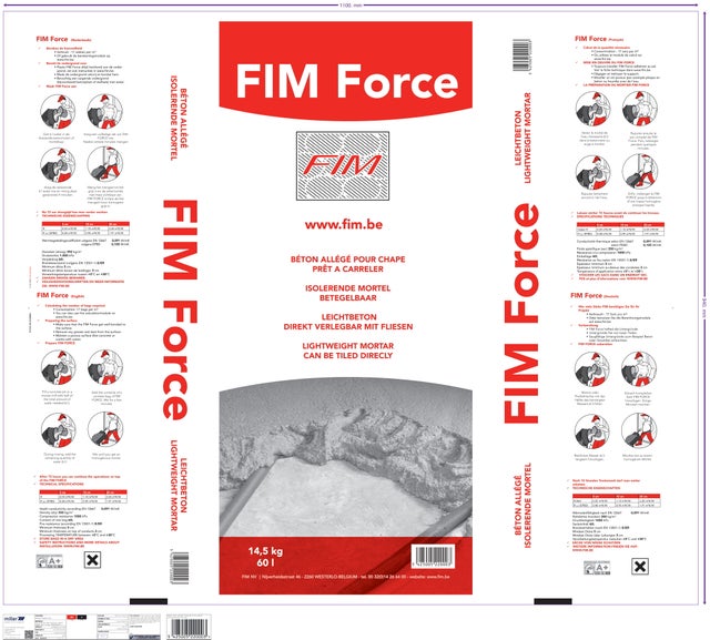 Beton allégé Isolant Fim Force 14.5 Kg