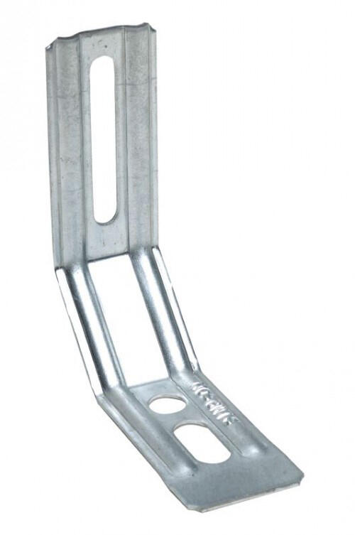 Equerre nervurée pan coupe 55 x 80 x 30 x 1,5 mm