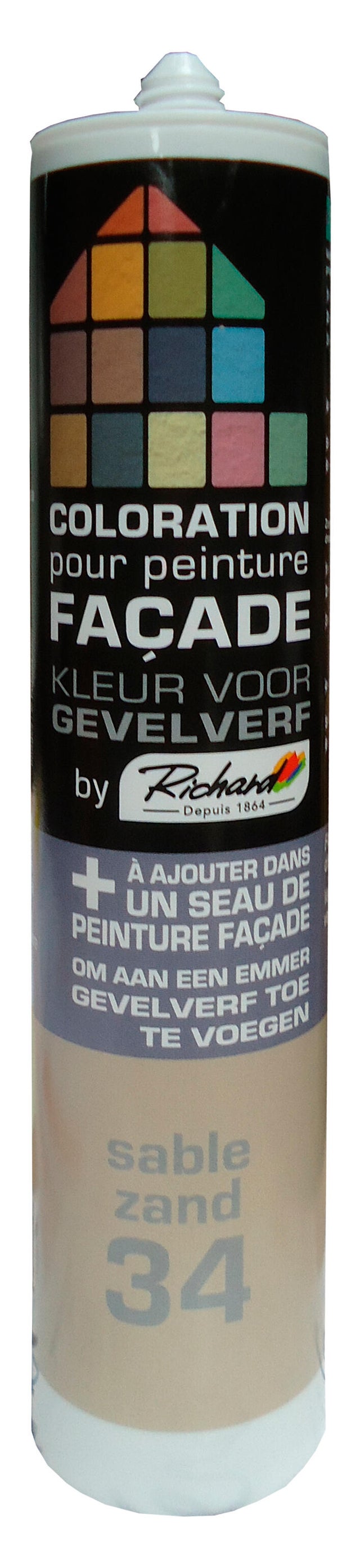 Colorant pour peinture facade sable 34 400ml