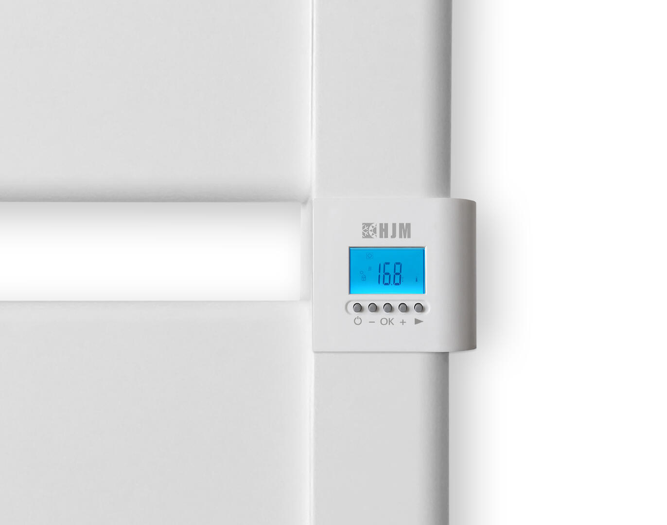 Sèche-serviettes électrique Noor Turbo - Puissance 750W + 1000W, Chauffage Rapide Avec Ventilateur | Économie D'énergie Avec Détecteur De Fenêtre Ouverte