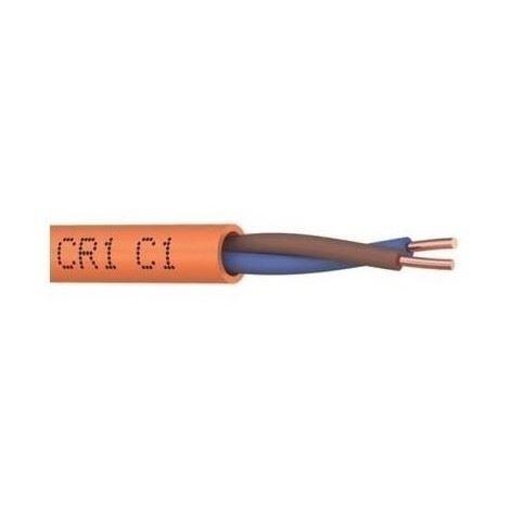 Câble électrique anti feu CR1 / C1 2 x 1.5 mm² au mètre