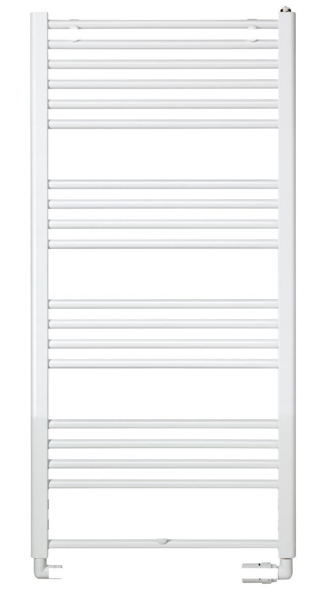 Radiateur sèche-serviettes eau chaude blanc 22 tubes L 500 mm H 1222 mm puissance 529 W Banga CM - FINIMETAL