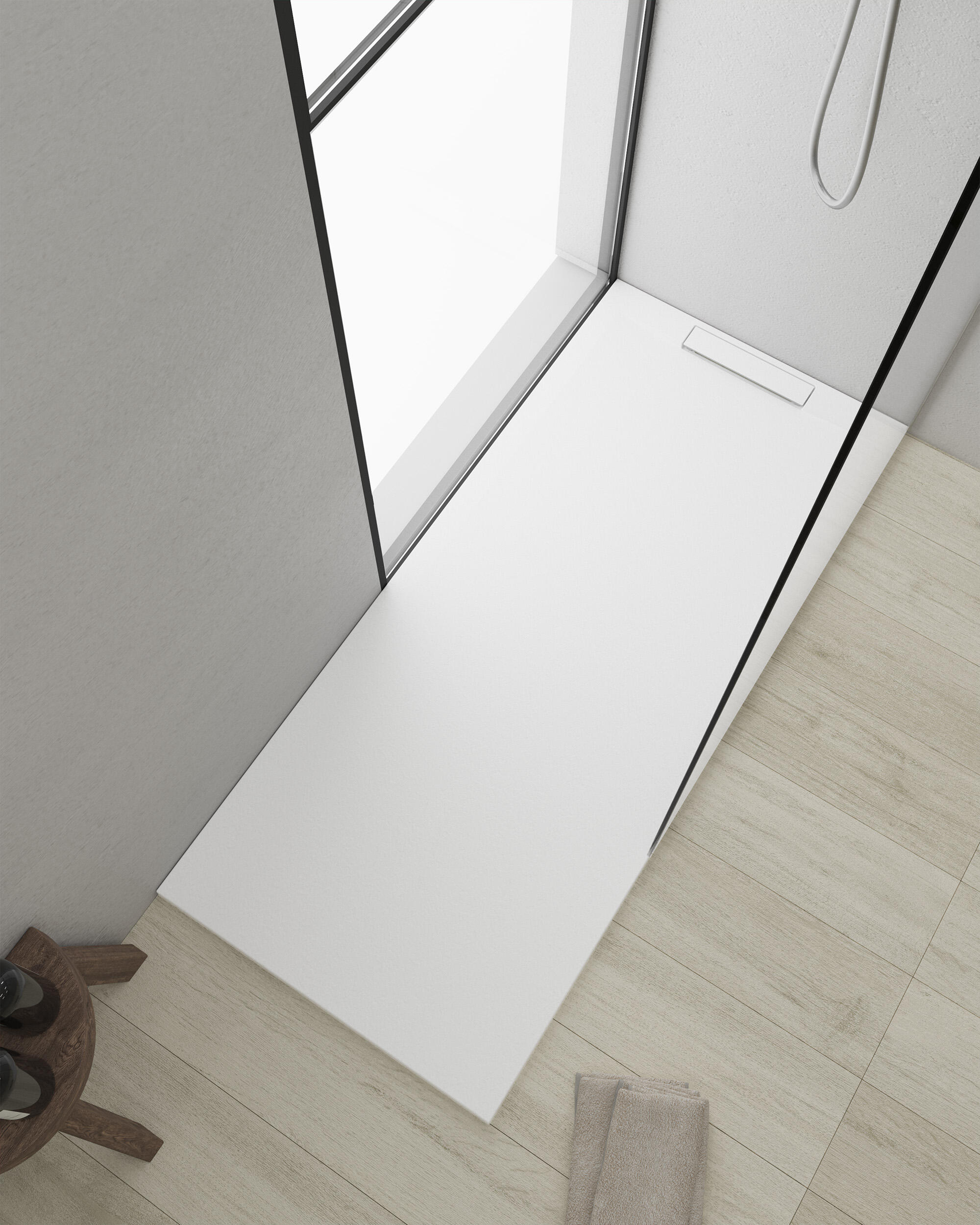 Plato de ducha unik 120x70 cm blanco