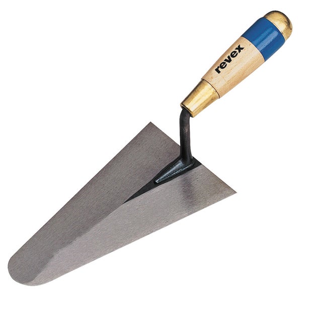 Truelle ronde en acier trempé L.18  cm Cazzuola - REVEX