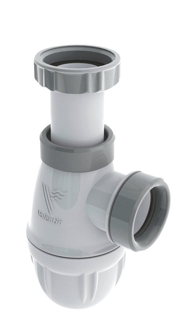 Siphon pour lavabo Diam.32 mm réglable en hauteur blanc NF - VALENTIN Connectic