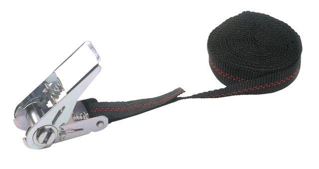 Sangle d'arrimage à cliquet Long. 5 m noire