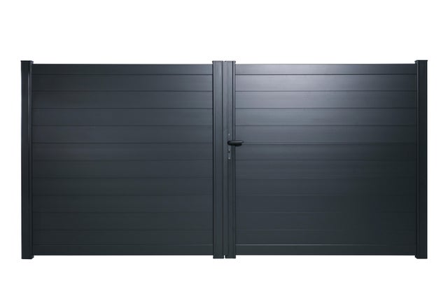 PORTAIL ALUMINIUM IF GRIS HT 1.74X3.06M