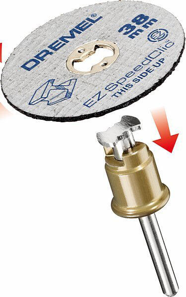 Adaptateur ez speedclic + 2 disques - DREMEL 