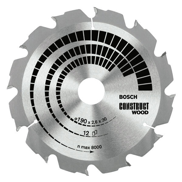 Lame scie circulaire bois construction - 2608640633 BOSCH - 4