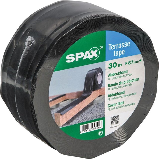 Bande de protection adhésive pour lambourde L.30 m x 87 mm - SPAX