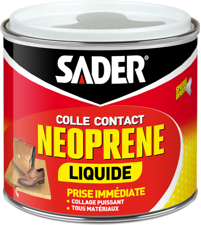 Colle contact néoprène liquide pot 500 ml - SADER