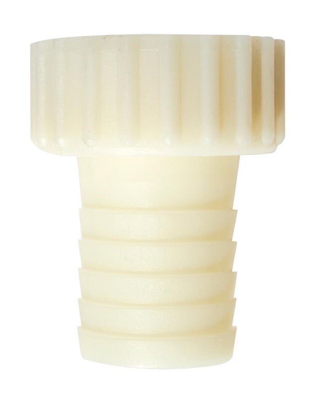 Embout cannelé nylon droit Femelle D.25 mm