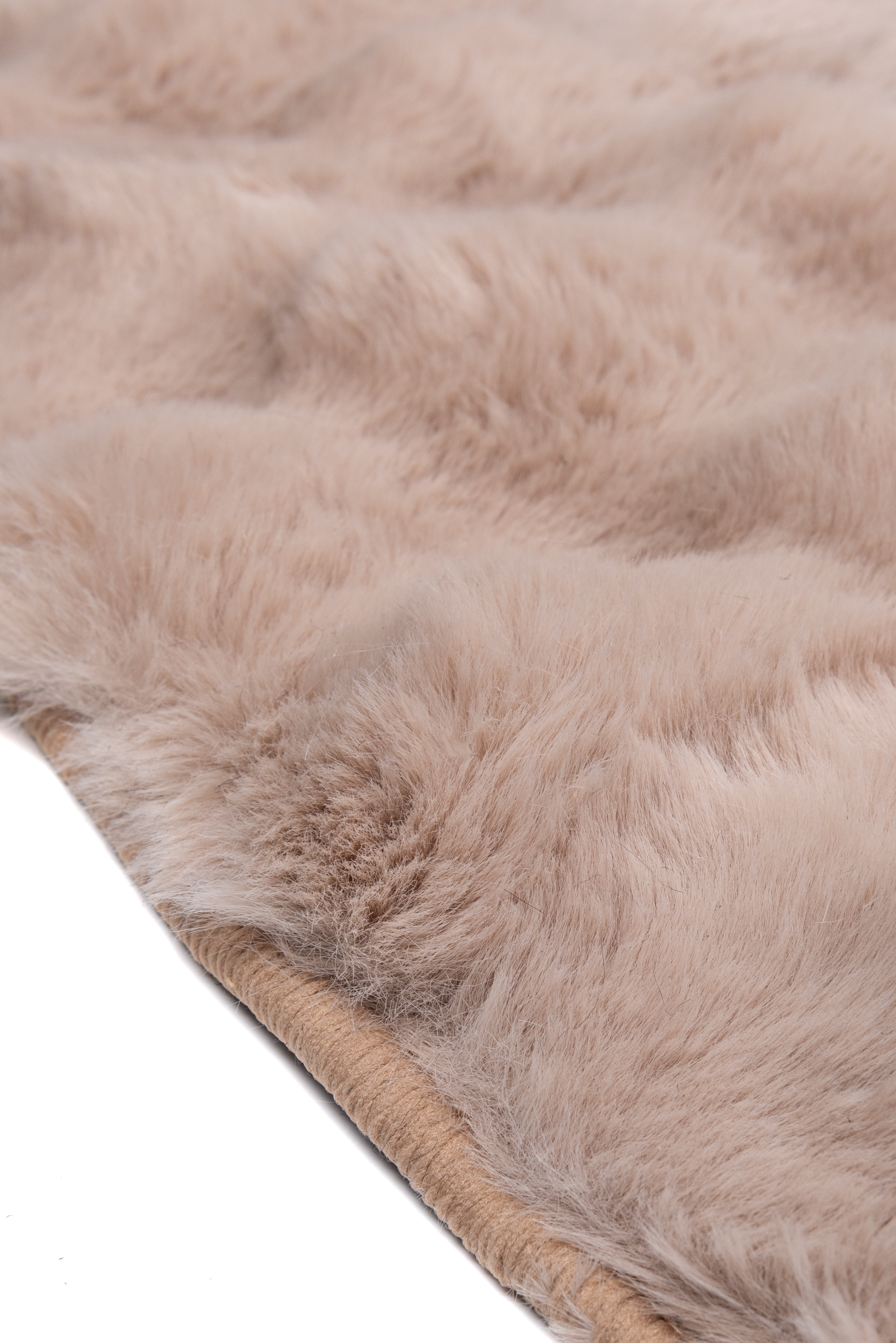 Dywan pluszowy okrągły Rabbit Bubble beżowy śr. 160 cm - 5