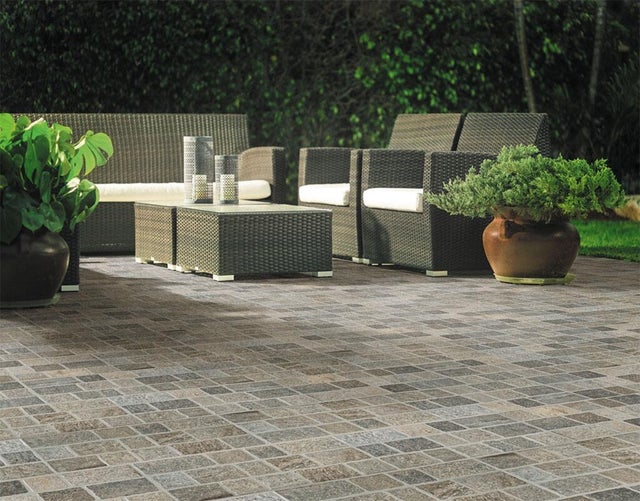 Carrelage sol extérieur effet pierre l.30,8 x L.61,5 cm - Porfido Gris