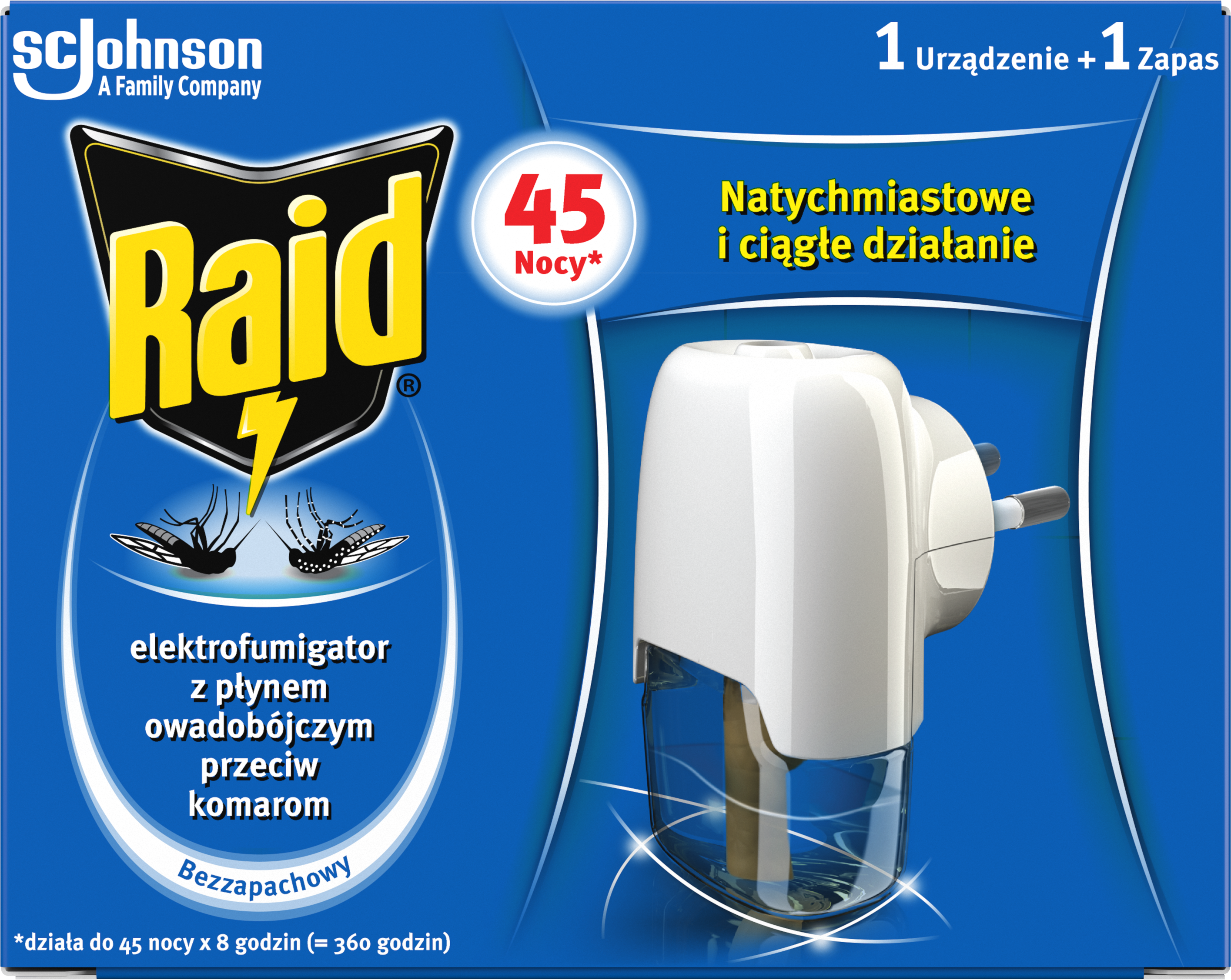 Płyn owadobójczy przeciw komarom na 90 nocy Raid