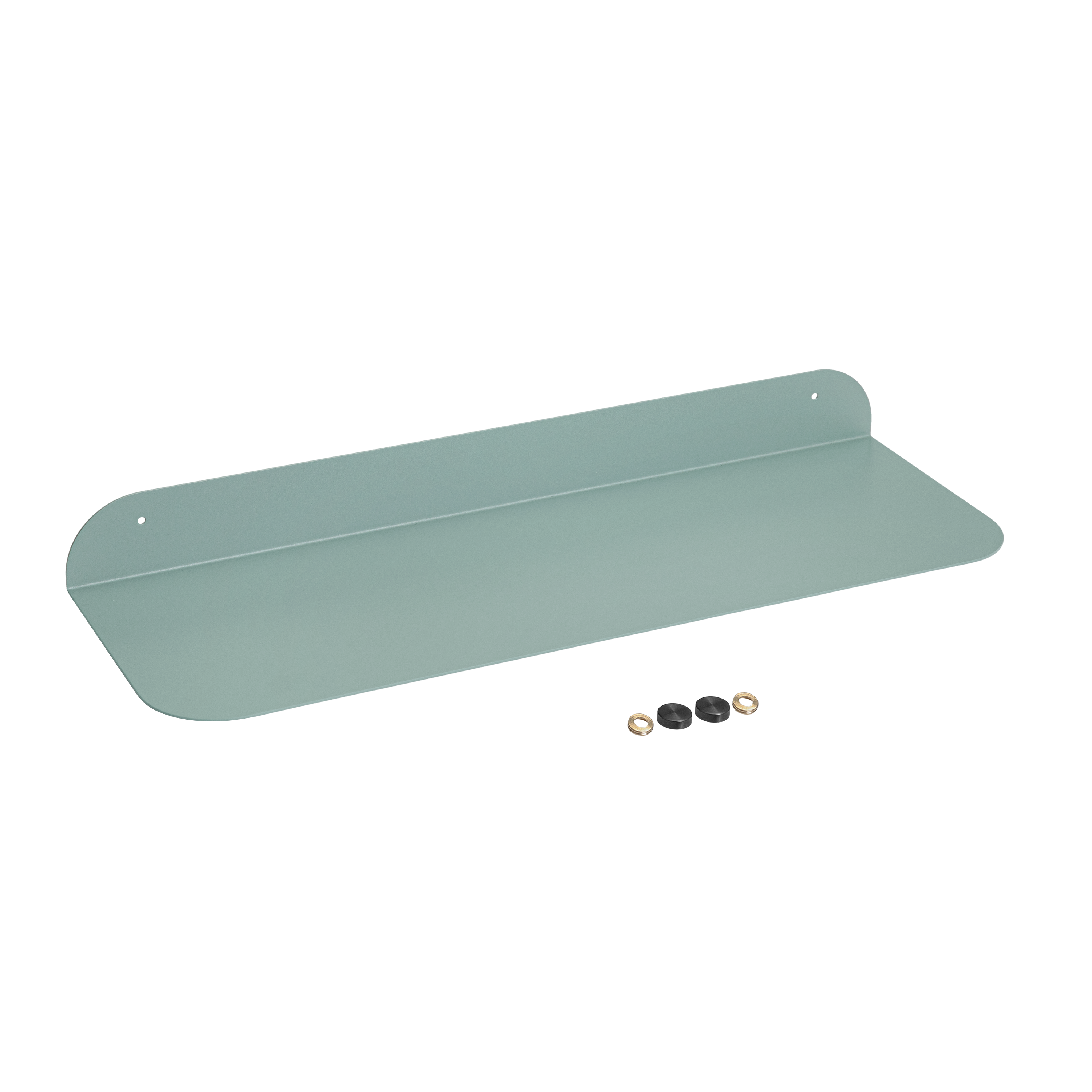 Mensola a muro Mastic SPACEO a l in acciaio L 60 x P 20 cm verde acqua - 5