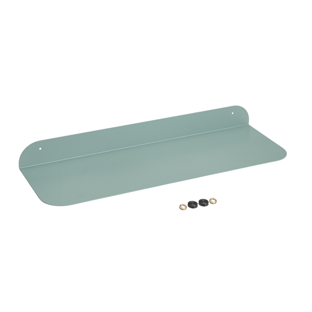 Etagère murale en métal verte SPACEO, H.6 x L.60 cm x P.20 cm, Ep.0.15 cm