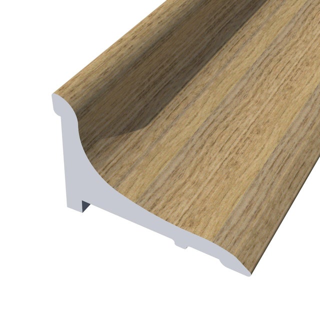 Junquillo de aluminio color roble azufre de 16x11x2200mm