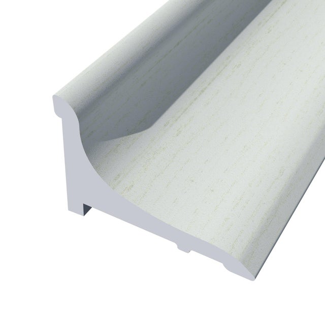 Junquillo de aluminio color gris de 16x11x2200mm