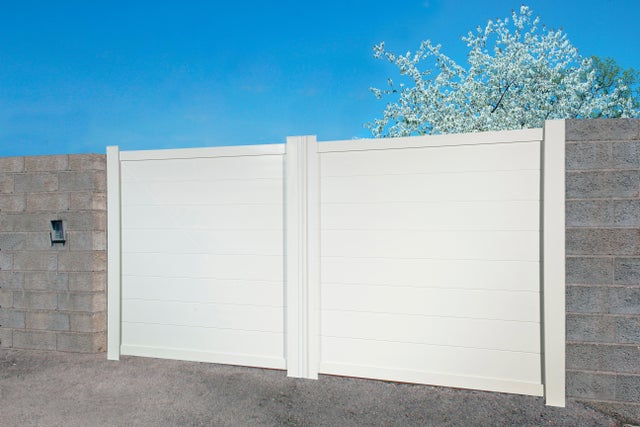 Portail aluminium Clermont blanc H.1,8 x l.3 m