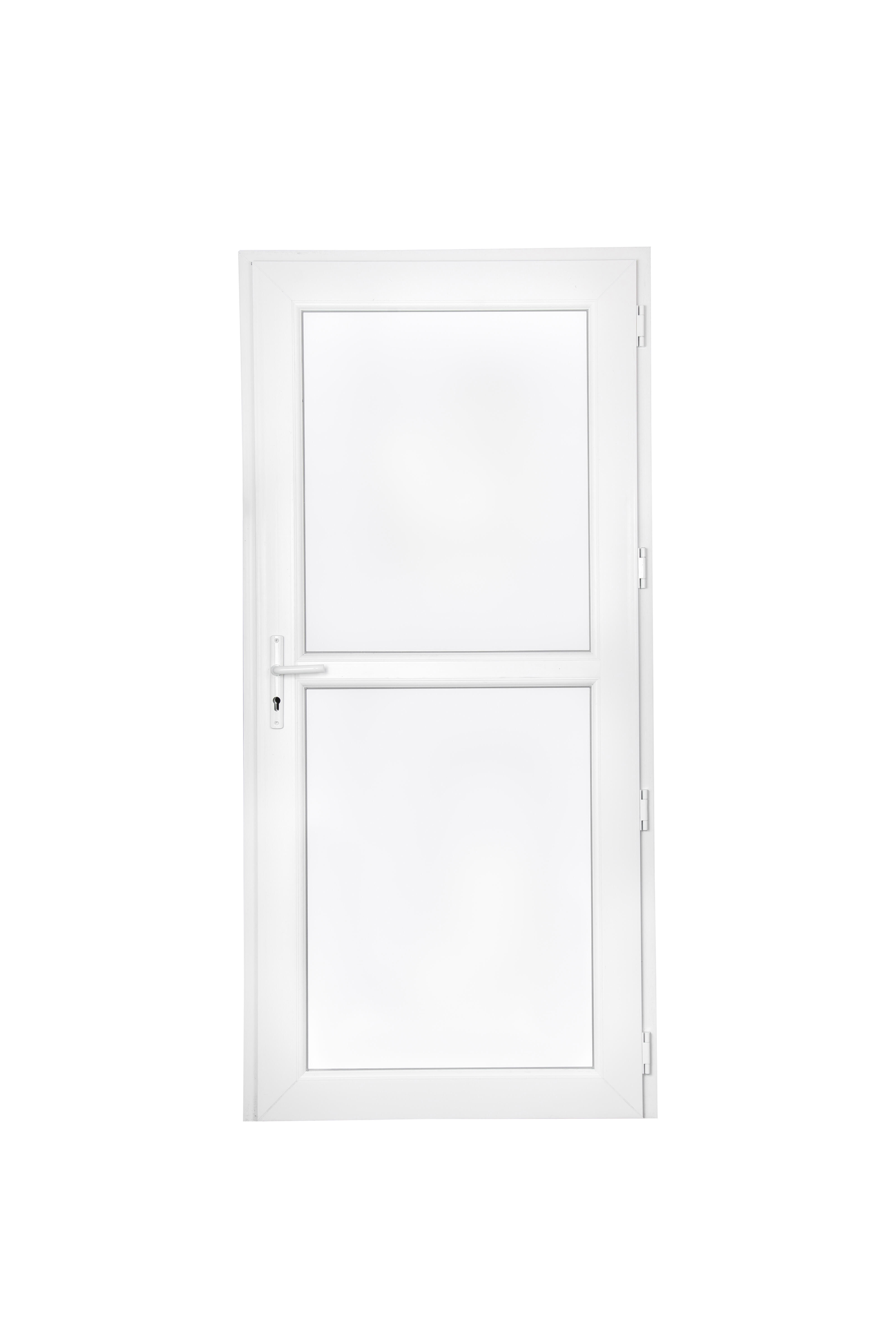 Porte de service PVC pleine poussant gauche H.200 x l.90 cm - 5