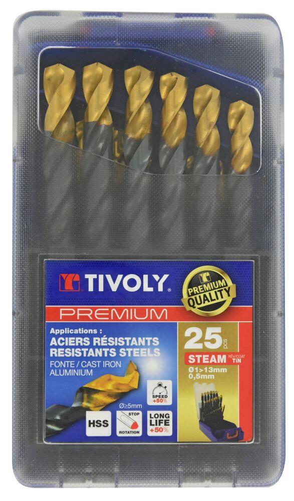 Coffret De 10 Forets Métaux FURIUS HSS Revêtus FUSIO Pointe