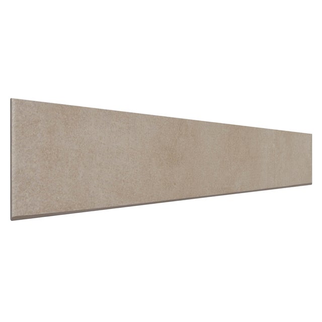 Plinthe carrelage intérieur effet béton H.7 x L.42.5 cm - Clara beige (lot de 6)