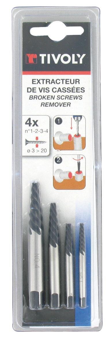 Extracteurs de goujons N°1-2-3-4 - 11111021234 TIVOLY